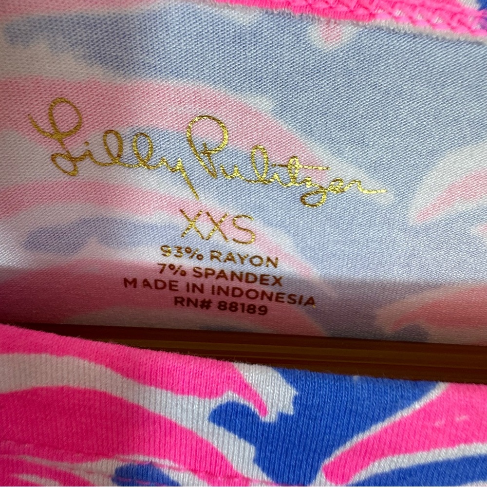 NWT Lilly Pulitzer UPF50+ Tropical Pineapple Summer Resort Dress Sz XXS - Picture 8 of 13